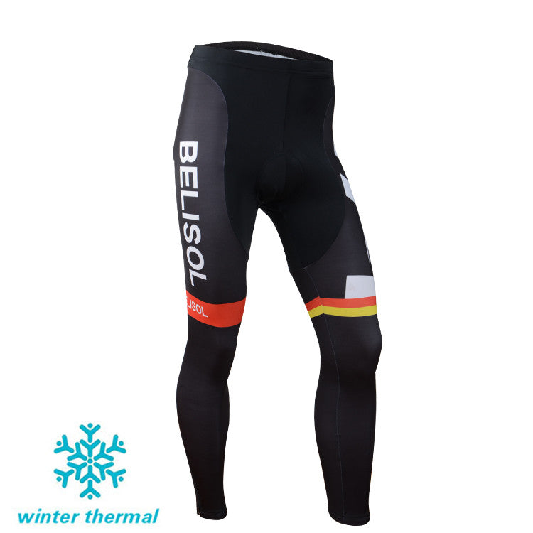 Winter Fleece Long Sleeve Cycling Jersey (Bib) Pants 066