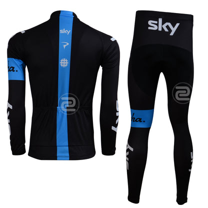 Mens Women Long Sleeve Cycling Jersey (Bib) Pants 001
