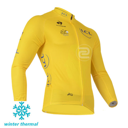 Winter Fleece Long Sleeve Cycling Jersey (Bib) Pants 055