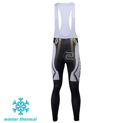 Winter Fleece Long Sleeve Cycling Jersey (Bib) Pants 012